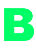 Large Size Letter B aprox 7x5 inches